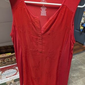St. John's Bay Bold Red Tank Top